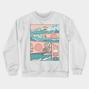 Life of a surfer Crewneck Sweatshirt